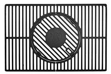 LANDMANN 15910 Modulus Grillrostsystem | Geeignet für Triton 3.1/ 4.1 | Mit modularem Basiseinsatz Ø30,5 cm für Grillplatte, WOK | Schwarz & eckig im Sale